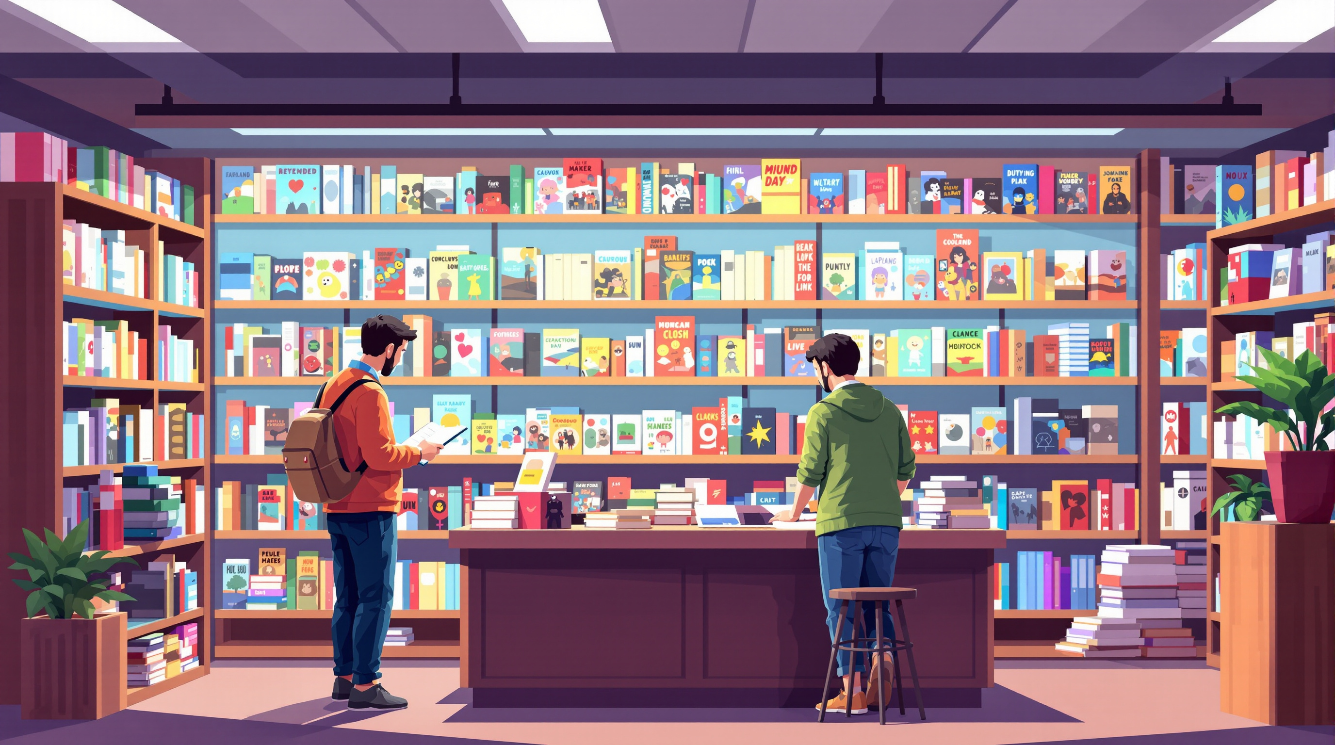 Interieur de la librairie La Case A Kat